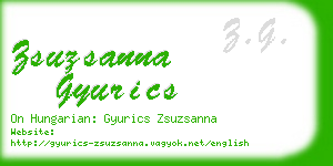zsuzsanna gyurics business card